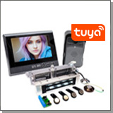 Комплект: беспроводной видеодомофон TUYA/WiFi с вызывной панелью и электромагнитным замком «KiVOS-7 (1+1+400G)» Комплект: беспроводной видеодомофон TUYA/WiFi с вызывной панелью и электромагнитным замком «KiVOS-7 (1+1+400G)»